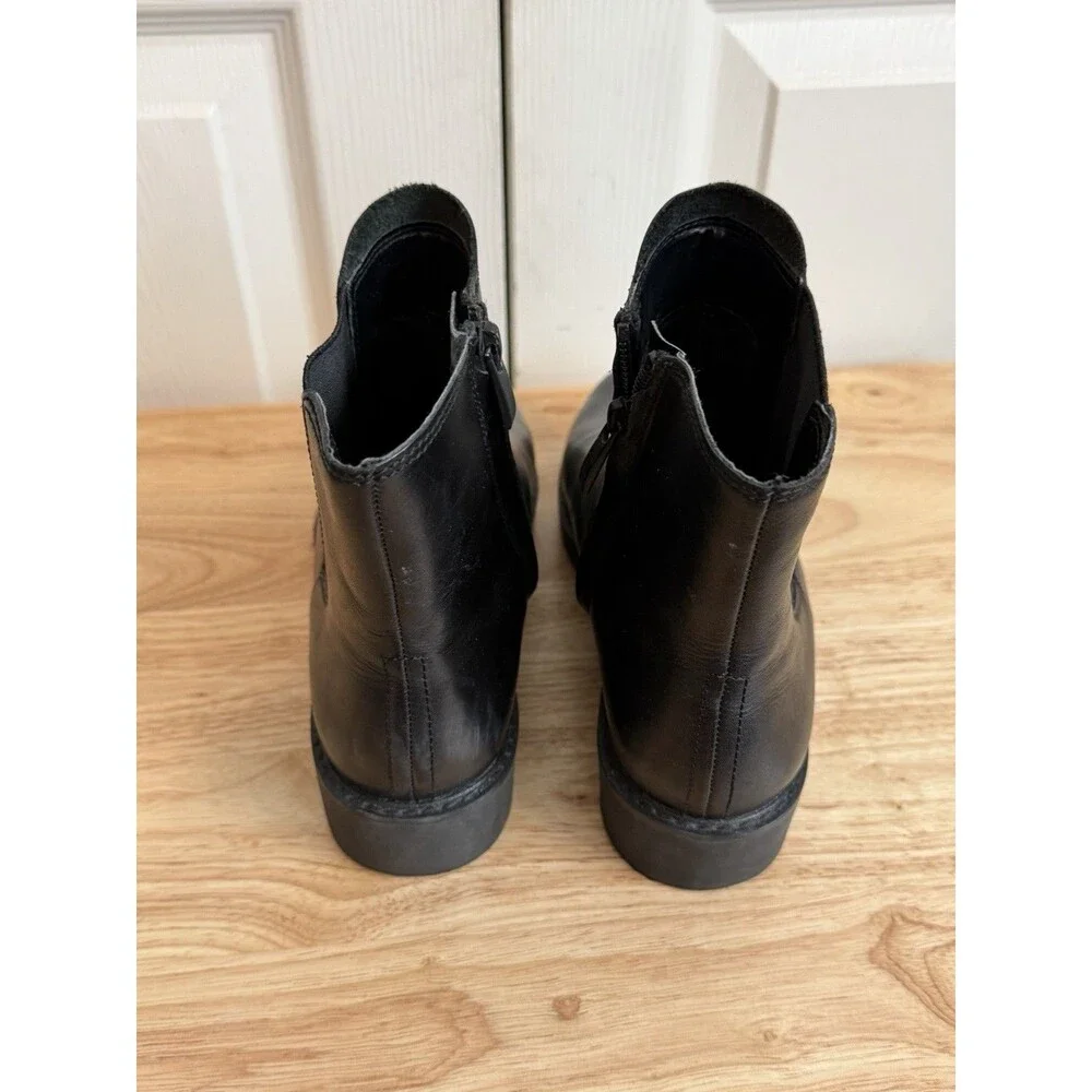 Franco Sarto Black Chelsea Ankle Boots Size 6.5M